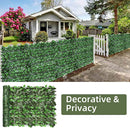 Artificial Ivy Privacy Fence Screen