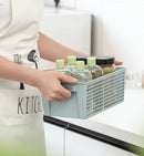 Plastic storage basket