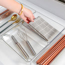 Clear drawer organizer