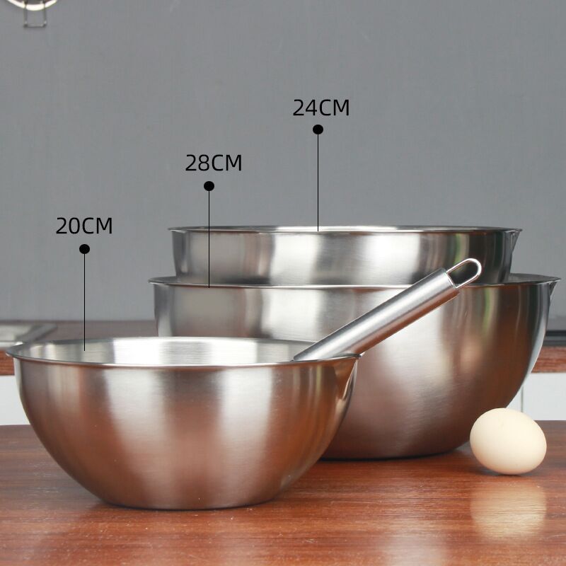 Egg mixing salad basin