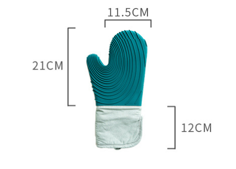 Silicone high temperature resistant baking gloves. (pair )