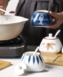 Porcelain Condiment Jar Spice