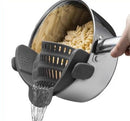 Adjustable Silicone Clip On Strainer for Pots