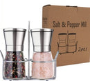 Salt and Pepper Grinder Set Stainless Steel