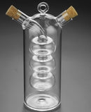 2 in 1 Transparent Glass Oil Bottle