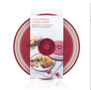 Vented Collapsible Microwave Splatter Cover for Food